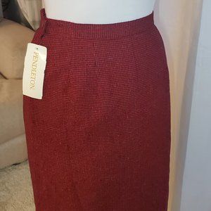 Vintage Museum Quality 1940s Pendleton Pencil Skirt 100% Virgin Wool